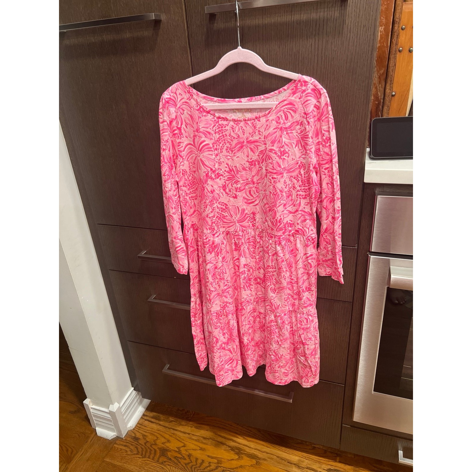 Lilly Pultizer Pink Blossom Dress Girls Xl 12-14 Nwot